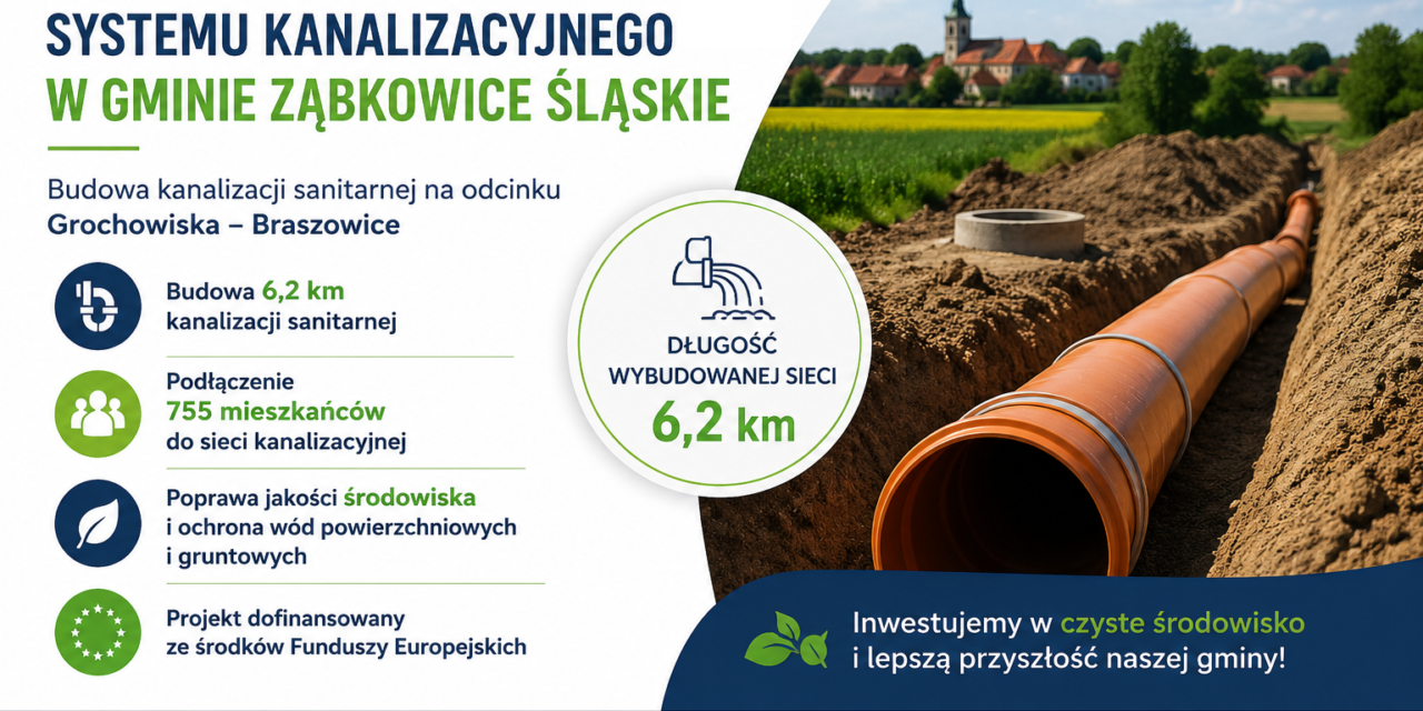 Rozbudowa systemu kanalizacyjnego w Gminie Ząbkowice Śląskie