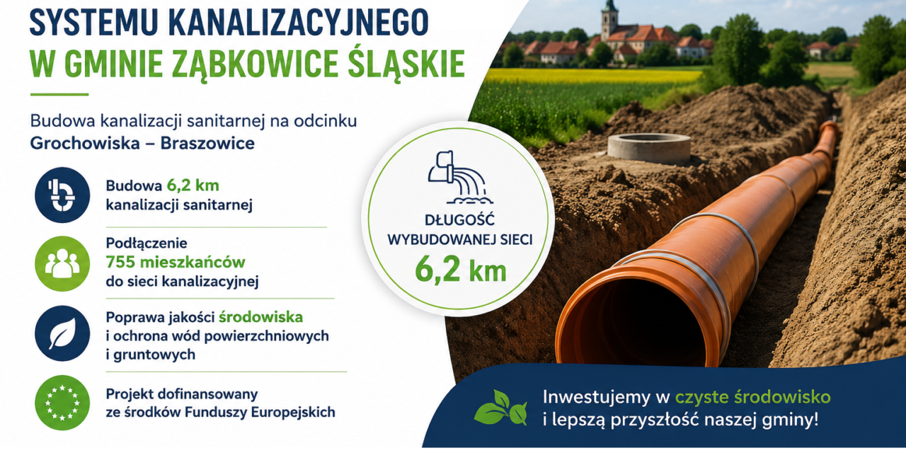 Rozbudowa systemu kanalizacyjnego w Gminie Ząbkowice Śląskie